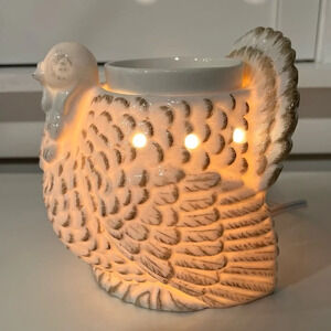 Scentsy Tom Turkey Full-Size Rustic Ivory Wax Warmer.